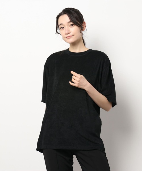 ARCHIVER(アーカイバ)の「【RS】【RDS】ポケット付きパイルTシャツ(Tシャツ/カットソー・メンズ・ネイビー/ブラック/アイボリー・MEDIUM/LARGE)」の1枚目の写真