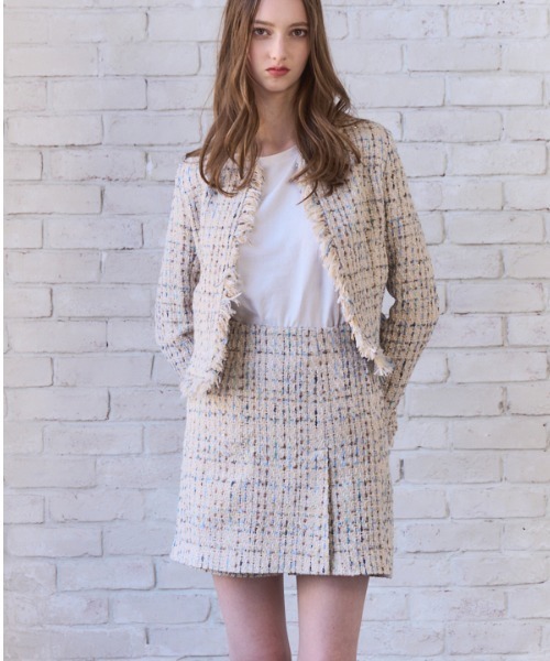 Meline M(メリンエム)の「Tweed Skort ツイードスカパン(その他パンツ・レディース・ホワイト系その他/ブラック×ホワイト・FREE)」の18枚目の写真