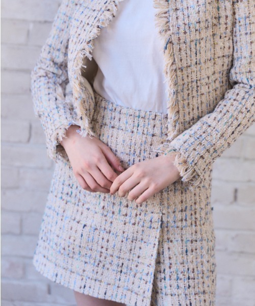 Meline M(メリンエム)の「Tweed Skort ツイードスカパン(その他パンツ・レディース・ホワイト系その他/ブラック×ホワイト・FREE)」の19枚目の写真