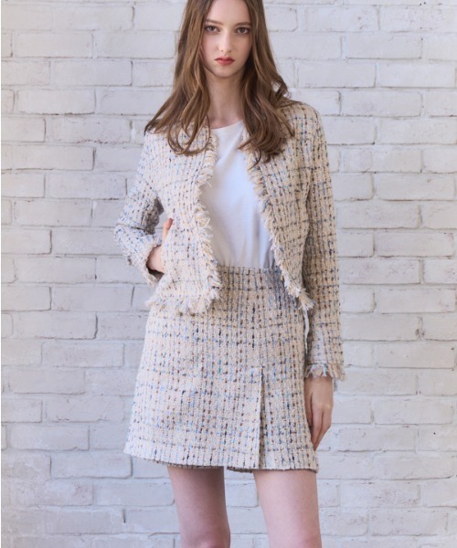 Meline M(メリンエム)の「Tweed Skort ツイードスカパン(その他パンツ・レディース・ホワイト系その他/ブラック×ホワイト・FREE)」の20枚目の写真