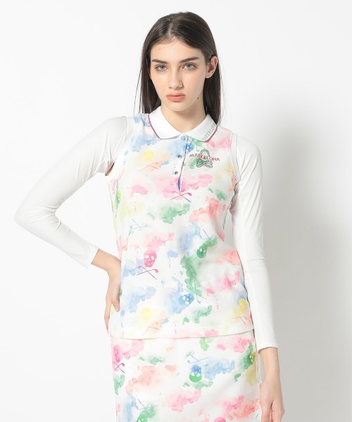 Lisette プラタンヌ・フリュイ ジョアン ハイネックブラウス リネン混