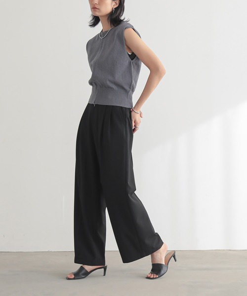 for/c(フォーシー)の「Wジップニットベスト【サスティナブル】(カーディガン/ボレロ・レディース・ホワイト/ブラウン/チャコールグレー・M/L)」の18枚目の写真
