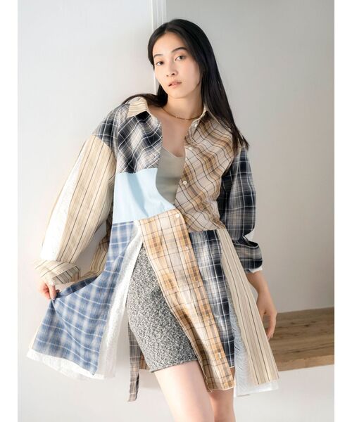 Ungrid（アングリッド）の「ニットハーフパンツ（その他パンツ・レディース・アイボリー/チャコールグレー・FREE）」の22枚目の写真