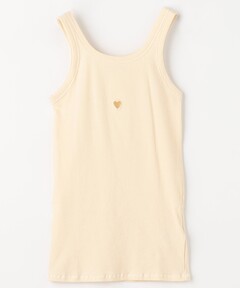 【未使用品】baserange/heart tank・ハートタンク/即日発送/白 Baserange【ベースレンジ】heart tank undyed embroidery