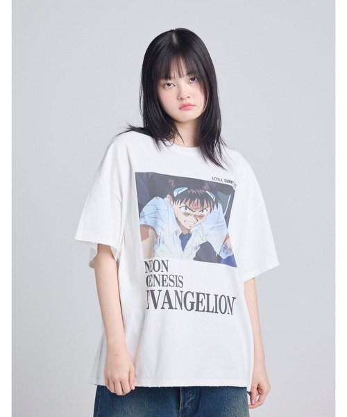 Little sunny bite(リトルサニーバイト)の「/evangelion x little sunny bite / big tee(Tシャツ/カットソー・メンズ・ブラック/ブルー/ホワイト・MEDIUM/SMALL)」の2枚目の写真
