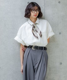 PAGEBOY | スクエアデニムカイキンシャツ(シャツ/ブラウス)