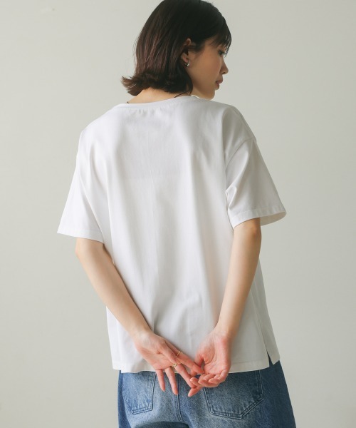 Bou Jeloud(ブージュルード)の「スパンコールロゴT(Tシャツ/カットソー・レディース・ブラック/オフホワイト・FREE)」の16枚目の写真