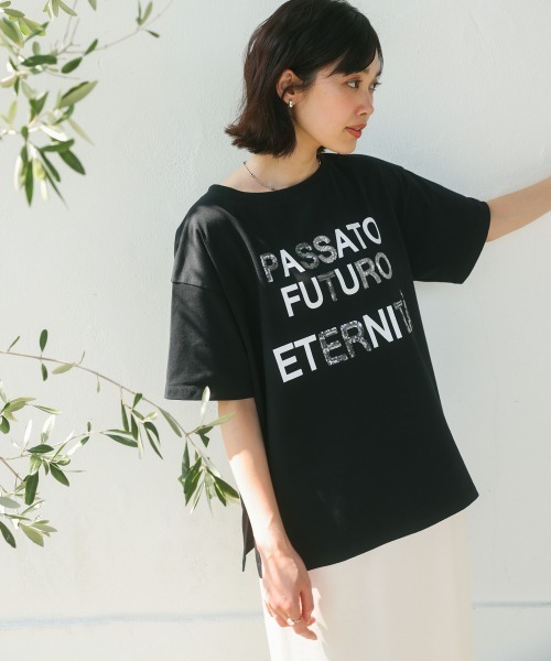 Bou Jeloud(ブージュルード)の「スパンコールロゴT(Tシャツ/カットソー・レディース・ブラック/オフホワイト・FREE)」の20枚目の写真