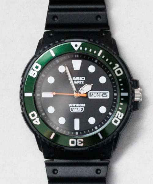 CASIO(カシオ)の「/CASIO/diving-style analog 海外モデル(アナログ腕時計・メンズ・ブラック/グリーン/ブルー・FREE)」の3枚目の写真