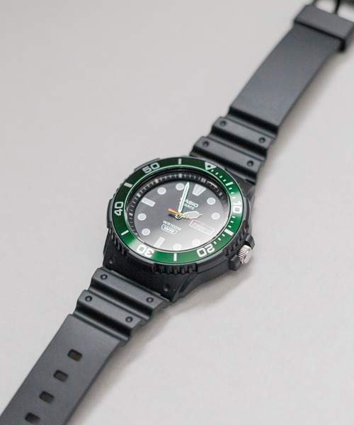 CASIO(カシオ)の「/CASIO/diving-style analog 海外モデル(アナログ腕時計・メンズ・ブラック/グリーン/ブルー・FREE)」の5枚目の写真