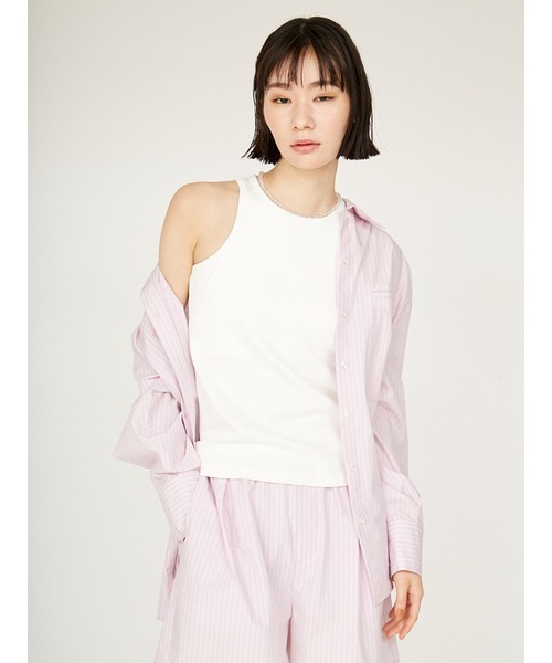 emmi(エミ)の「ストライプルーズシルエットシャツ(シャツ/ブラウス・レディース・ピンク/ライム/ブルー・FREE)」の12枚目の写真