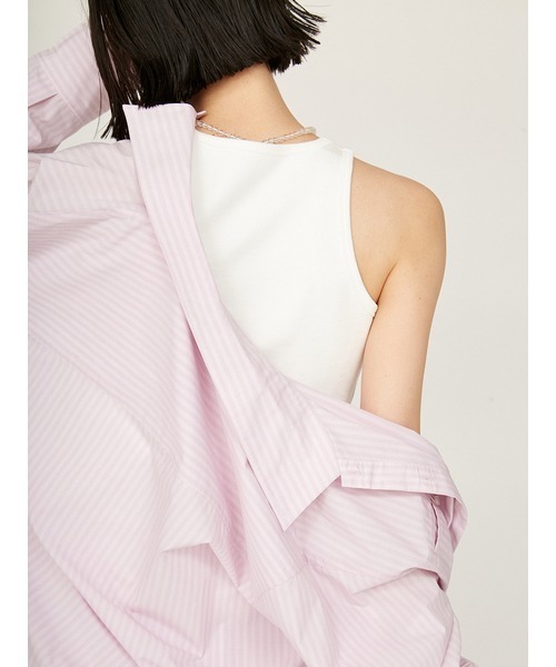 emmi(エミ)の「ストライプルーズシルエットシャツ(シャツ/ブラウス・レディース・ピンク/ライム/ブルー・FREE)」の15枚目の写真
