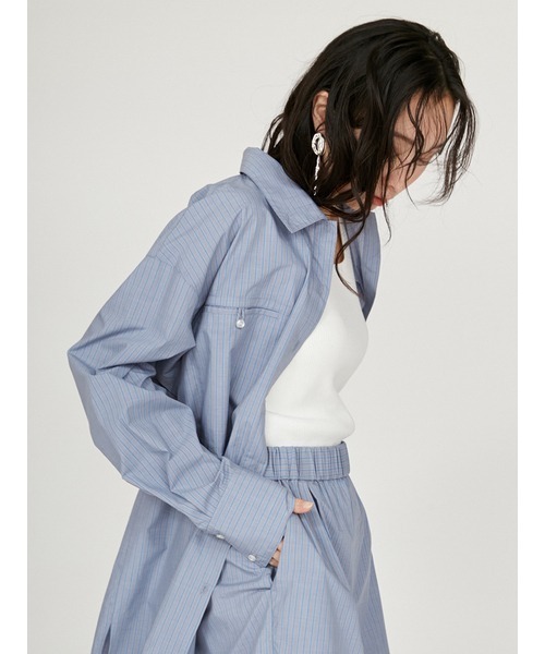 emmi atelier】ewcルーズシルエットシャツ
