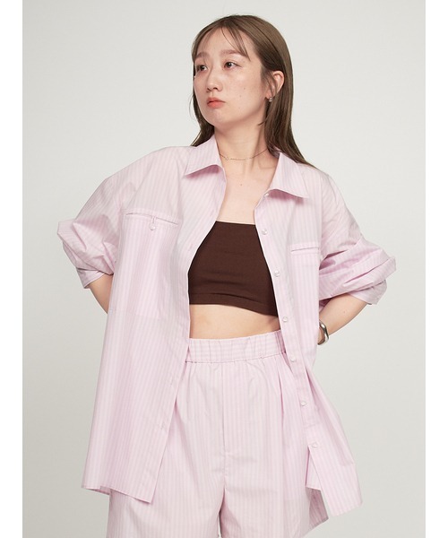 emmi atelier】ewcルーズシルエットシャツ