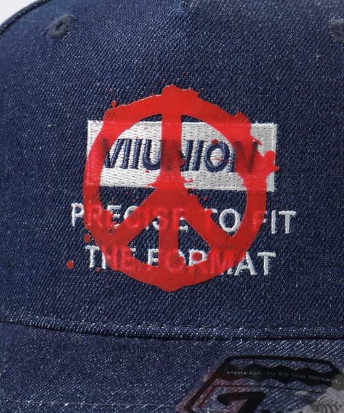 7Union（セブンユニオン）の「7UNION PAINT PEACE ペイントピース ボックスロゴ ベースボールキャップ（キャップ・メンズ・インディゴブルー/ホワイト/ブラック系その他/ブラック・FREE）」の17枚目の写真