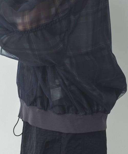 ポエティック シアー×チュールブルゾン シアー×チュールブルゾン | outlet | axes femme online shop