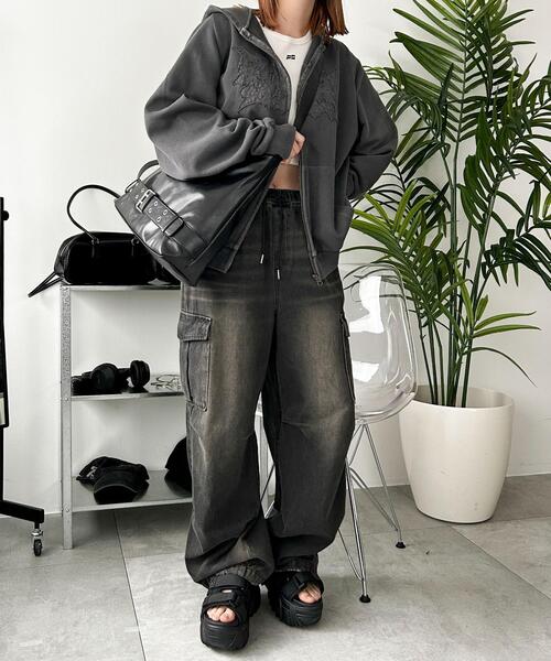 WEGO（ウィゴー）の「WEGO/厚底ベルトスポーツサンダル（サンダル・レディース・オフホワイト/ブラック・LARGE/MEDIUM）」の10枚目の写真