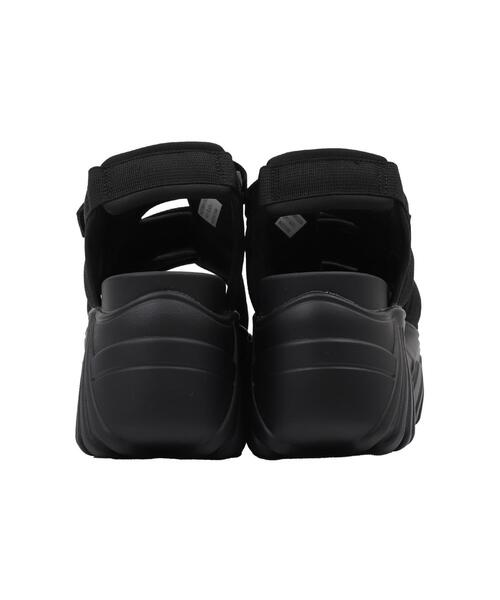 WEGO（ウィゴー）の「WEGO/厚底ベルトスポーツサンダル（サンダル・レディース・オフホワイト/ブラック・LARGE/MEDIUM）」の4枚目の写真