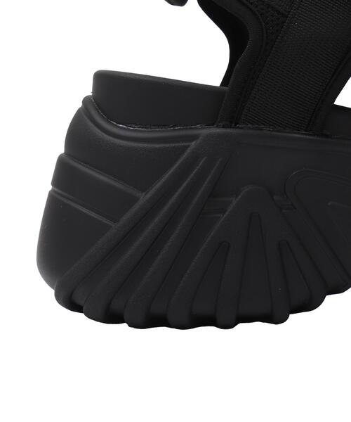 WEGO（ウィゴー）の「WEGO/厚底ベルトスポーツサンダル（サンダル・レディース・オフホワイト/ブラック・LARGE/MEDIUM）」の7枚目の写真