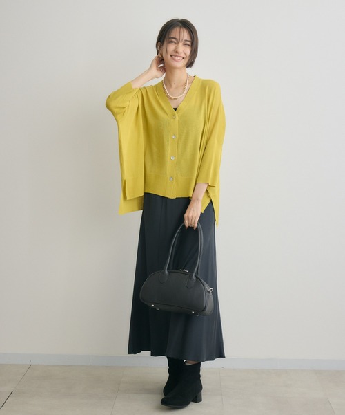 KATHARINE ROSS（キャサリンロス）の「【KATHARINE ROSS】[UV/接触冷感]サラサラBOXシルエットカーディガン（カーディガン/ボレロ・レディース・オレンジ/グリーン/ブルー/ピンク/ブルー系その他/イエロー/レッド・MEDIUM）」の20枚目の写真