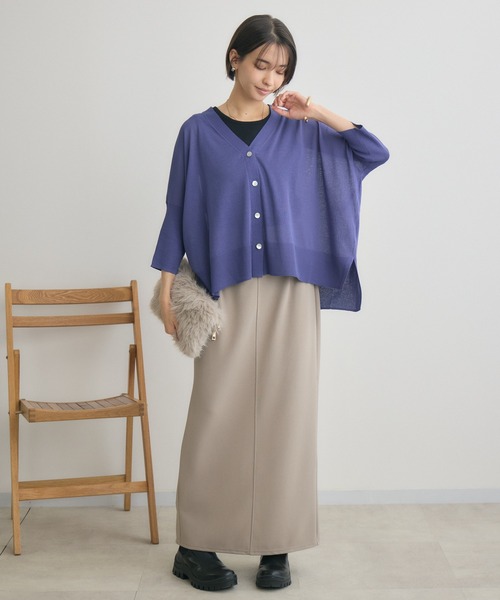 KATHARINE ROSS（キャサリンロス）の「【KATHARINE ROSS】[UV/接触冷感]サラサラBOXシルエットカーディガン（カーディガン/ボレロ・レディース・オレンジ/グリーン/ブルー/ピンク/ブルー系その他/イエロー/レッド・MEDIUM）」の22枚目の写真