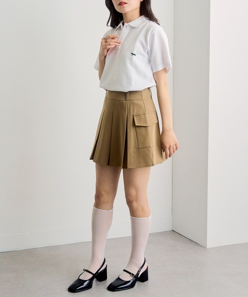 PENNEYS(ぺニーズ)の「1枚で可愛い!夏に重宝するトップス【Penneys THE FOX】別注 kitsuneワッペンポロシャツ フォックスPOLOシャツ(ポロシャツ・レディース・ブラック/ネイビー/ホワイト・XL/L/M/S)」の4枚目の写真