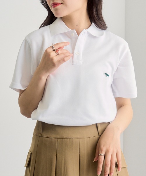 PENNEYS(ぺニーズ)の「1枚で可愛い!夏に重宝するトップス【Penneys THE FOX】別注 kitsuneワッペンポロシャツ フォックスPOLOシャツ(ポロシャツ・レディース・ブラック/ネイビー/ホワイト・XL/L/M/S)」の21枚目の写真