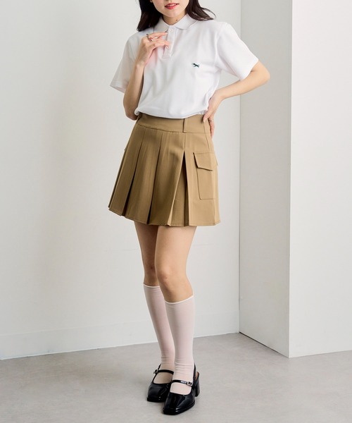 PENNEYS(ぺニーズ)の「1枚で可愛い!夏に重宝するトップス【Penneys THE FOX】別注 kitsuneワッペンポロシャツ フォックスPOLOシャツ(ポロシャツ・レディース・ブラック/ネイビー/ホワイト・XL/L/M/S)」の5枚目の写真