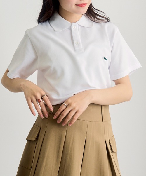 PENNEYS(ぺニーズ)の「1枚で可愛い!夏に重宝するトップス【Penneys THE FOX】別注 kitsuneワッペンポロシャツ フォックスPOLOシャツ(ポロシャツ・レディース・ブラック/ネイビー/ホワイト・XL/L/M/S)」の19枚目の写真