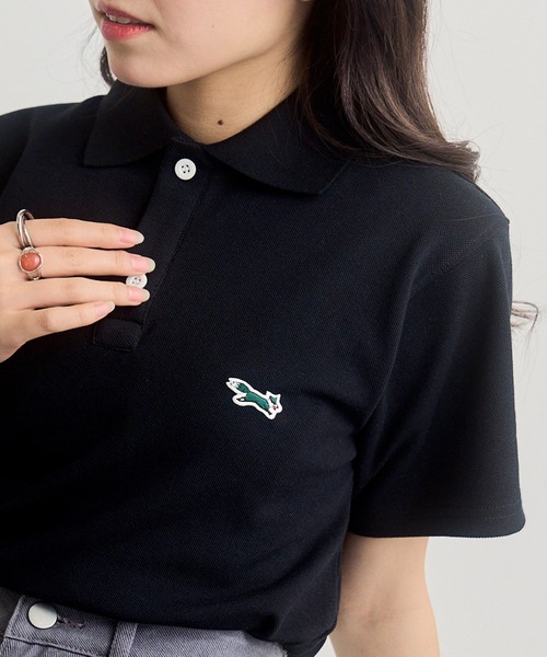 PENNEYS(ぺニーズ)の「1枚で可愛い!夏に重宝するトップス【Penneys THE FOX】別注 kitsuneワッペンポロシャツ フォックスPOLOシャツ(ポロシャツ・レディース・ブラック/ネイビー/ホワイト・XL/L/M/S)」の7枚目の写真