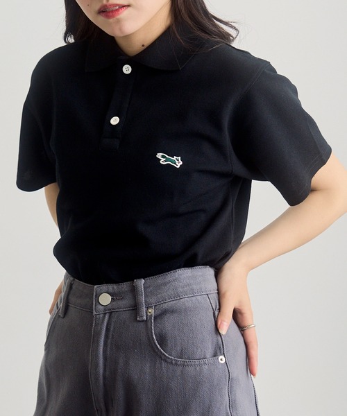 PENNEYS(ぺニーズ)の「1枚で可愛い!夏に重宝するトップス【Penneys THE FOX】別注 kitsuneワッペンポロシャツ フォックスPOLOシャツ(ポロシャツ・レディース・ブラック/ネイビー/ホワイト・XL/L/M/S)」の8枚目の写真