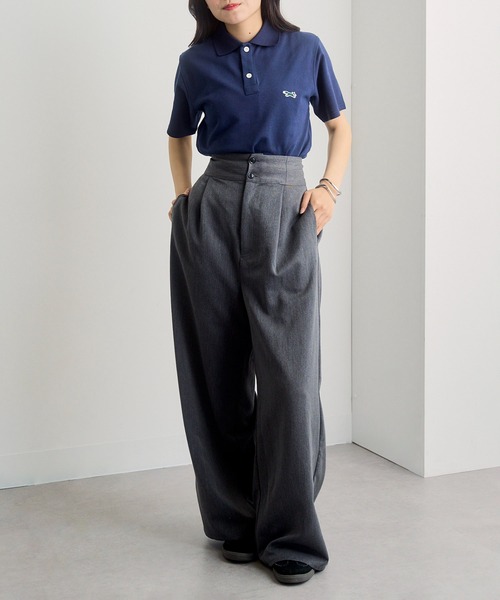 PENNEYS(ぺニーズ)の「1枚で可愛い!夏に重宝するトップス【Penneys THE FOX】別注 kitsuneワッペンポロシャツ フォックスPOLOシャツ(ポロシャツ・レディース・ブラック/ネイビー/ホワイト・XL/L/M/S)」の17枚目の写真