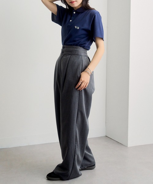PENNEYS(ぺニーズ)の「1枚で可愛い!夏に重宝するトップス【Penneys THE FOX】別注 kitsuneワッペンポロシャツ フォックスPOLOシャツ(ポロシャツ・レディース・ブラック/ネイビー/ホワイト・XL/L/M/S)」の18枚目の写真