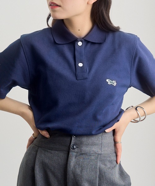 PENNEYS(ぺニーズ)の「1枚で可愛い!夏に重宝するトップス【Penneys THE FOX】別注 kitsuneワッペンポロシャツ フォックスPOLOシャツ(ポロシャツ・レディース・ブラック/ネイビー/ホワイト・XL/L/M/S)」の12枚目の写真