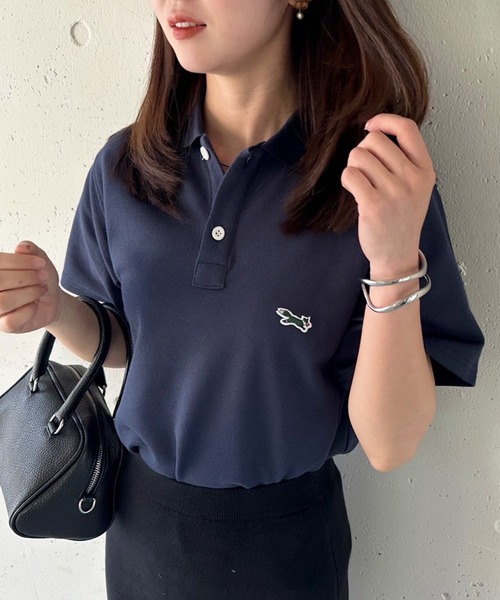 フォクシー  半袖 ポロシャツ Lady Polo 38 FOXEY ベージュ 43741 Blouse 
