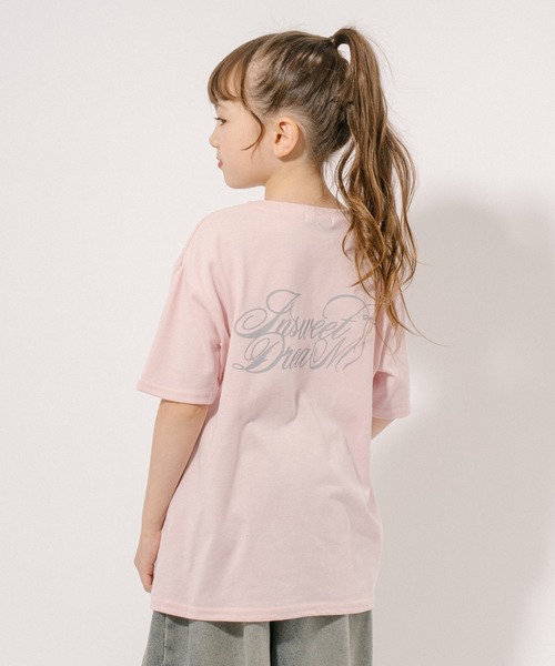 URBAN CHERRY（アーバンチェリー）の「【CHIPIE/シピ】フレンチリボンロゴプリントTシャツ（Tシャツ/カットソー・キッズ・ピンク/アイボリー/ブルー/グレー・110cm/130cm/140cm/150cm/120cm）」の4枚目の写真