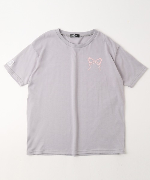 URBAN CHERRY（アーバンチェリー）の「【CHIPIE/シピ】フレンチリボンロゴプリントTシャツ（Tシャツ/カットソー・キッズ・ピンク/アイボリー/ブルー/グレー・110cm/130cm/140cm/150cm/120cm）」の16枚目の写真
