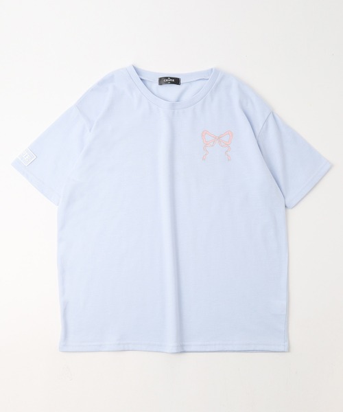 URBAN CHERRY（アーバンチェリー）の「【CHIPIE/シピ】フレンチリボンロゴプリントTシャツ（Tシャツ/カットソー・キッズ・ピンク/アイボリー/ブルー/グレー・110cm/130cm/140cm/150cm/120cm）」の13枚目の写真