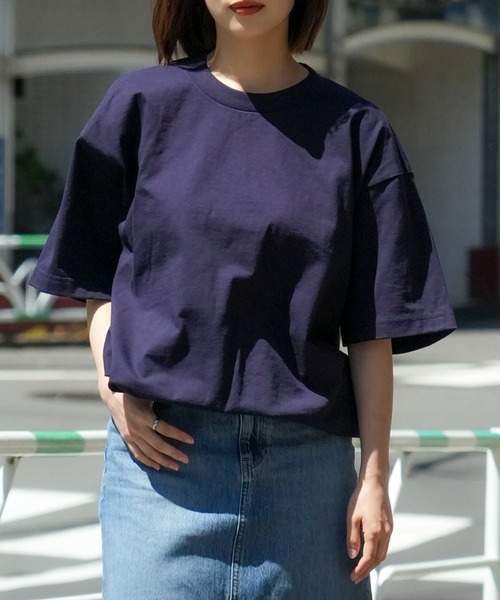 LB/S （エルビーエス）の「【PRO5/プロファイブ】SUPER HEAVY 6.7oz 半袖 カットソー クルーネック Tシャツ ヘビーオンス（Tシャツ/カットソー・メンズ・ホワイト/ブラック/ネイビー・MEDIUM/LARGE/X-LARGE/XX-LARGE）」の3枚目の写真