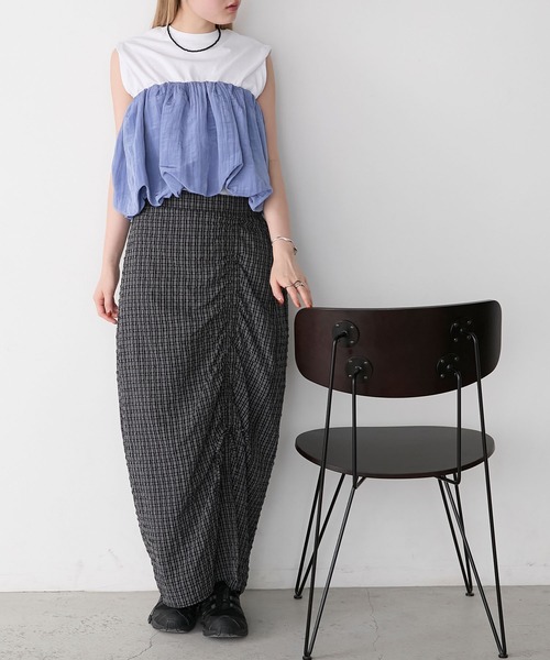 forksy.(フォルクシー)の「【forksy.】バルーンビスチェ ドッキング タンクトップ(タンクトップ・レディース・ホワイト系/ブラック系/グレー系/ホワイト系1・FREE)」の19枚目の写真