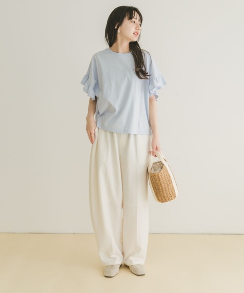 セール】ソデフリルカットソー（Tシャツ/カットソー）｜ITEMS