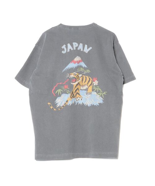 tシャツ HOUSTON / PIGMENT CRACKD PT SOUVENIR TEE（TIGER） / 22299 レディース メンズ セール】HOUSTON / PIGMENT CRACKD PT SOUVENIR TEE（TIGER