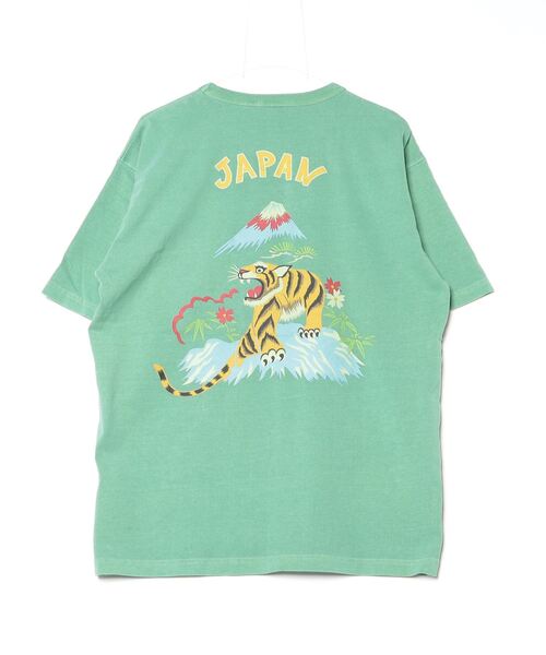 tシャツ HOUSTON / PIGMENT CRACKD PT SOUVENIR TEE（TIGER） / 22299 レディース メンズ セール】HOUSTON / PIGMENT CRACKD PT SOUVENIR TEE（TIGER