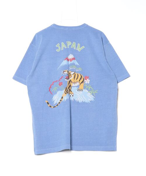 tシャツ HOUSTON / PIGMENT CRACKD PT SOUVENIR TEE（TIGER） / 22299 レディース メンズ セール】HOUSTON / PIGMENT CRACKD PT SOUVENIR TEE（TIGER