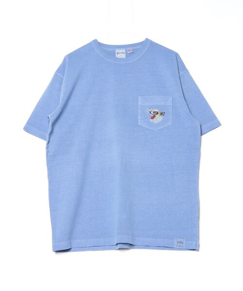セール】HOUSTON / PIGMENT CRACKD PT SOUVENIR TEE（TIGER