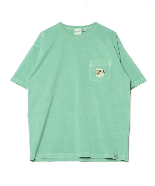 tシャツ HOUSTON / PIGMENT CRACKD PT SOUVENIR TEE（TIGER） / 22299 レディース メンズ セール】HOUSTON / PIGMENT CRACKD PT SOUVENIR TEE（TIGER