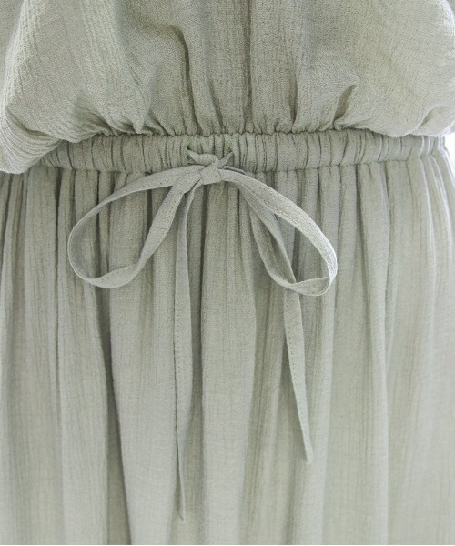 CLEAR BASIC（クリアベーシック）の「【低身長サイズ有】ウエスト切替ノースリーブワンピース[スタイルアップ レイヤード 大人]≪SS新作≫（ワンピース・レディース・ミント/オフホワイト/ブラック・F/XS）」の15枚目の写真