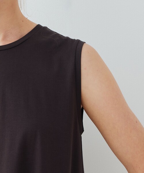 GALERIE VIE(ギャルリー ヴィー)の「ファインコットン テントラインワンピース(ワンピース・レディース・ブルー系その他2/ダークネイビー/チャコールグレー/ネイビー・FREE)」の8枚目の写真