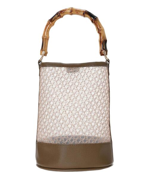 Te chichi(テチチ)の「バンブーハンドルミニシアーバック(ハンドバッグ・レディース・ブラウン/ブラック・F)」の6枚目の写真