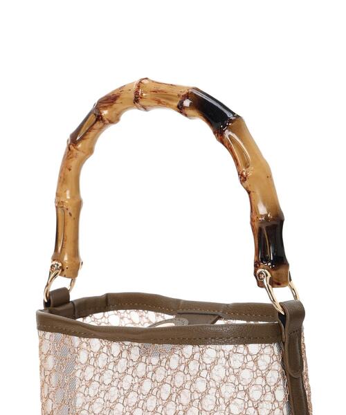 Te chichi(テチチ)の「バンブーハンドルミニシアーバック(ハンドバッグ・レディース・ブラウン/ブラック・F)」の9枚目の写真